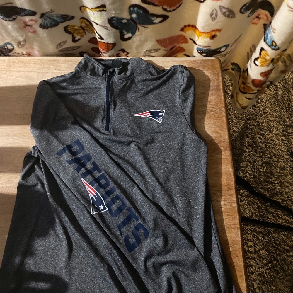 Mens Patriots 3/4 zip up - Picture 1 of 2